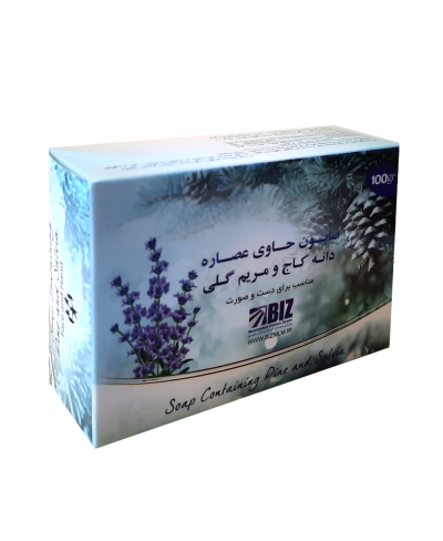 صابون دست و صورت دانه کاج و مریم گلی ، پک ۳ عددی